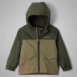 Columbia Kids' Two-Tone Green Raincoat